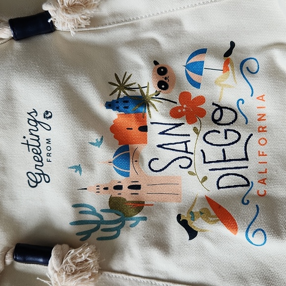 Spartina 449 Greetings from San Diego Tote Bag - Picture 3 of 3